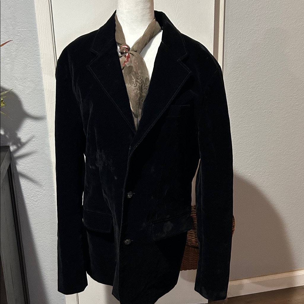 Guess By Marciano Black Velvet Jacket